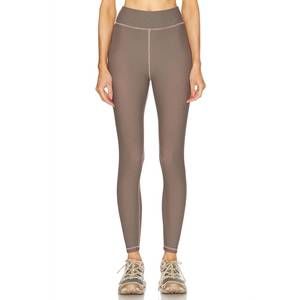 NEW THE UPSIDE bohemia high waist midi pants in check